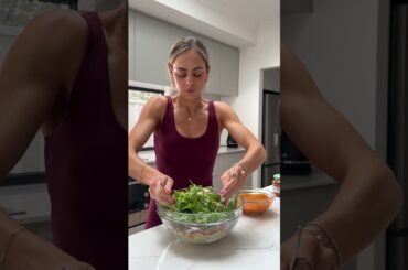 high protein MEAL PREP | easy & healthy pesto pasta salad recipe #mealprep #easyrecipe #highprotein