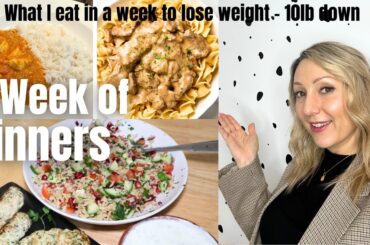 What I Eat In A Week SLIMMING WORLD FRIENDLY | A Week of Healthy Dinners to Feed the Family