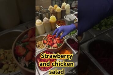 Strawberry and chicken salad#healthy