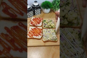 #shorts Bread Aalu Sandwich | Instant sandwich #youtubeshorts #recipe #easyrecipe #food #short #yt