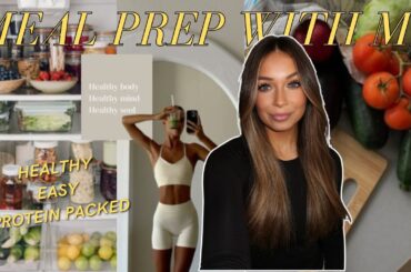 Meal Prep with Me! | High Protein, EASY, Healthy Meals in under 1 Hour + Grocery Haul!