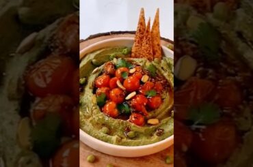 Green hummus #easyrecipe #healthy #peaprotein #salad #youtubeshorts #viralvideo