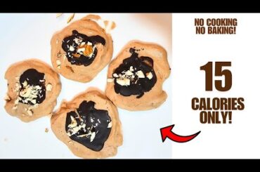 No oil No baking/cooking! low calorie chocolate dessert recipe! low calorie desserts for weight loss