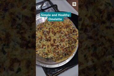 Simple Omelette Recipe | Healthy and Easy Breakfast | How to make Omelette | Egg Recipe #shorts