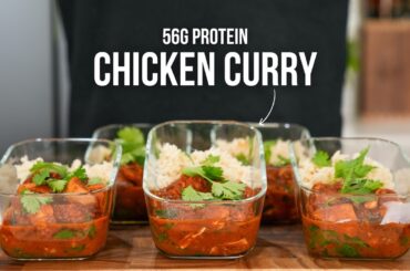 HIGH PROTEIN Chicken Curry Meal Prep
