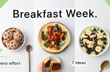 Week of Breakfast Ideas. (nourishing, simple & not boring)
