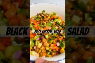 Black chickpea salad #proteinsalad #salad #healthy