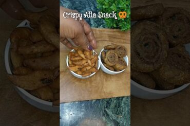 Crispy Atta Snack | Snack Dimple Idea | #snack #healthy #food