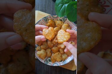Crispy potato hearts | Easy Recipes | Snack Ideas #food #snacks #valentinesday