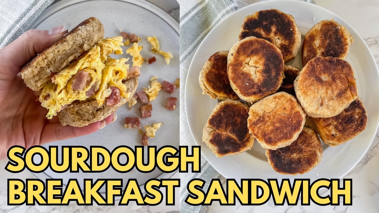 FREEZER MEAL PREP Sourdough English Muffins Egg Sandwich (healthy breakfast) FREEZER MEAL PREP Sourdough English Muffins Egg Sandwich (healthy breakfast)
