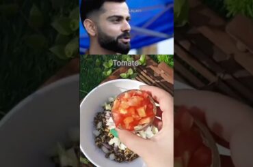 I Tried Virat Kohli's Celebrity Diet Recipes |Celebrity food#shorts#salad @HealthyliciousByAditiHA