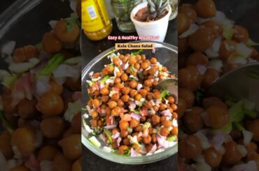 Kala Chana Salad for weight loss | High Protein Breakfast ideas #saladrecipe #weightlossfood