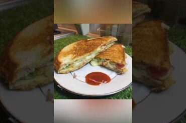 One Pan Cheese omlette Sandwich, Bread recipe #1,  Easy & healthy !
