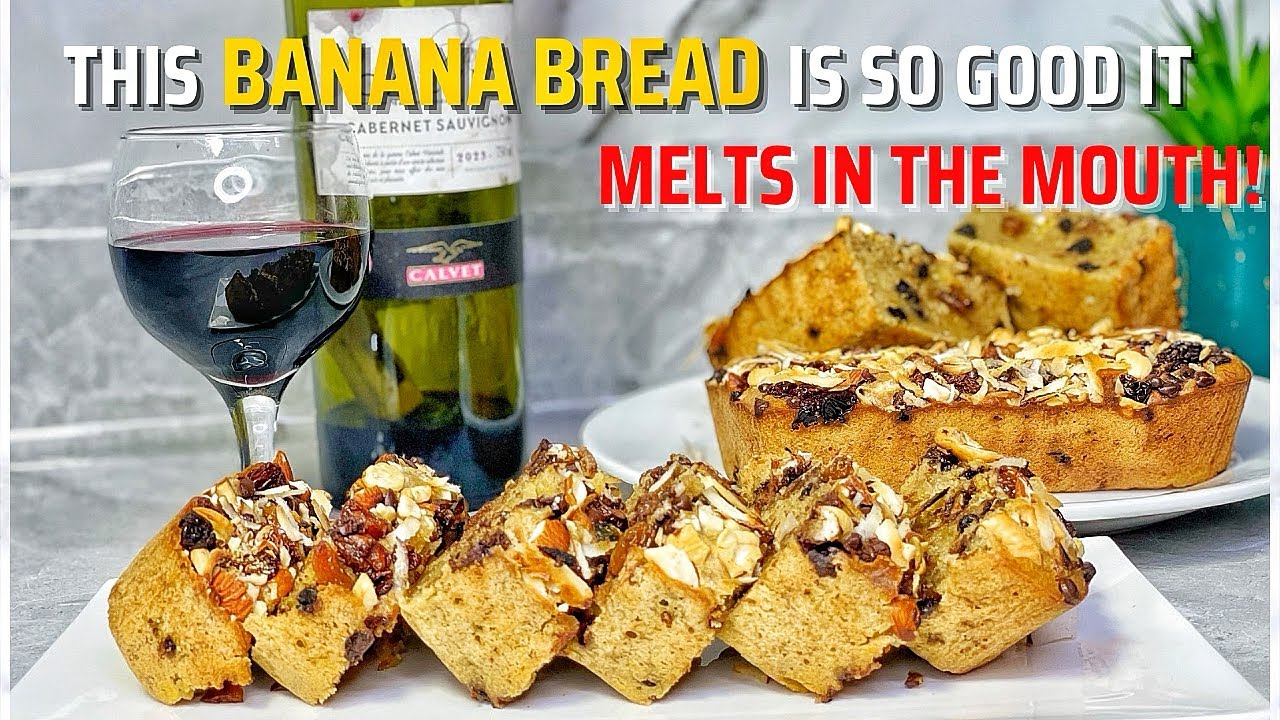 The Easiest Banana Bread Recipe | So Moist & Fluffy | Healthy Snack | Dessert The Easiest Banana Bread Recipe | So Moist & Fluffy | Healthy Snack | Dessert