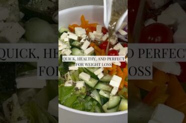 Mediterranean Diet Salad Recipe for Weight Loss #shorts