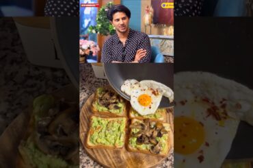 DQ’s Healthy Breakfast #dulqersalmaan #healthy #breakfastrecipe #avocados andwich #eggs #guacamole