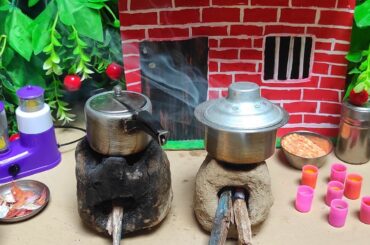 Miniature Desi Daal Chawal | Healthy Lunch Recipe | NidaMiniCooking | Mini Foods #mini #miniature