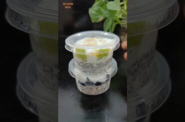 Overnight Oats Chia Dessert Recipe for Healthy Diet. #healthydessert #dessertrecipe #dessert