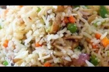 Mushroom fried rice | Leftover Rice Recipe | Mushroom Rice Recipe - Healthy Rice Recipes