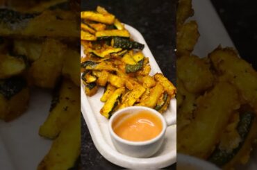 Tried these crispy zucchini fries for the 1st time |Healthy & Delicious #shorts #zucchini #fritters