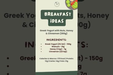 5 Healthy Breakfast Ideas | High-Protein & Low-Calorie Options #mediterraneandiet