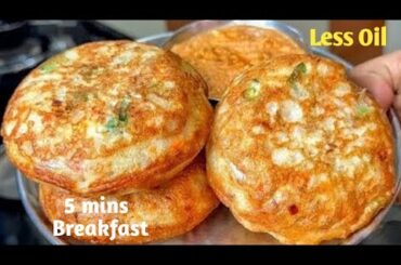 Instant & Healthy Breakfast with 2 Minutes Batter | New Breakfast Ideas