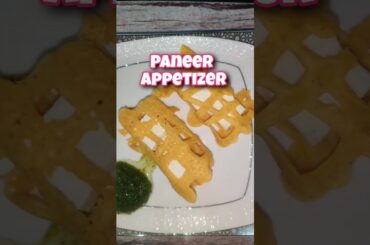 Paneer Appetizer | Paneer Snacks | Healthy Snacks Ideas | Easy Recipes #shorts  #healthysnacks