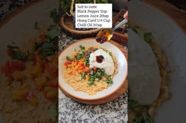 Focaccia Chickpeas Toast | Recipe Pinned In Comments #youtubeshorts