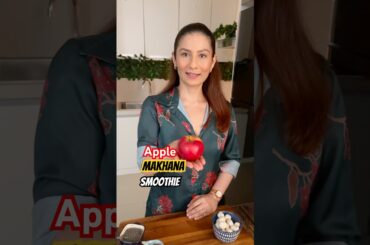 How to make smoothie without oats? Makhana Apple Nuts Smoothie.