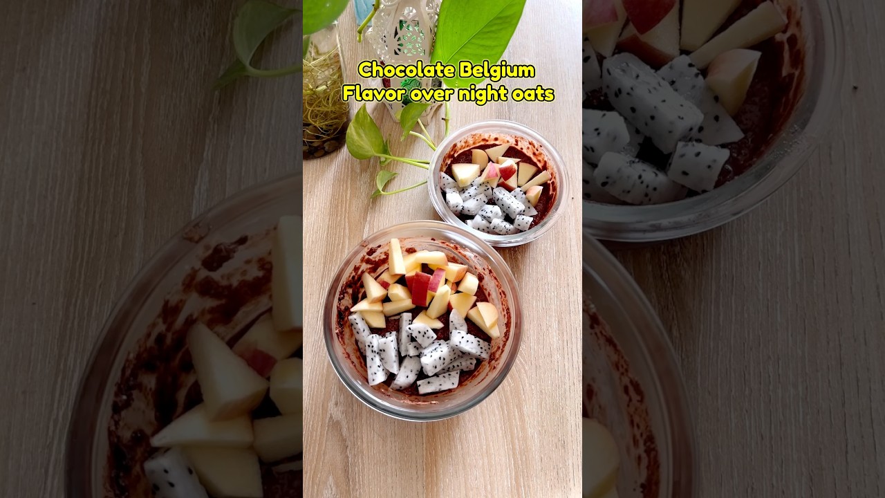 Chocolate Belgium Flavor Overnight Oats |High-Protein Breakfast Recipe #healthybreakfast@Likeamrita Chocolate Belgium Flavor Overnight Oats |High-Protein Breakfast Recipe #healthybreakfast@Likeamrita