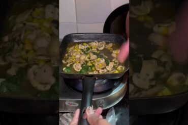 Deliciously healthy! Spinach, mushroom, and corn come together in this hearty sandwich.