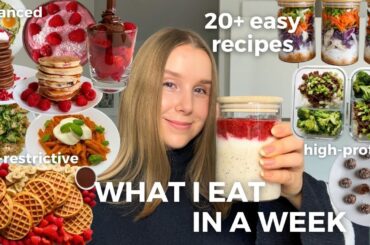 WHAT I EAT IN A WEEK | healthy & balanced recipes | high-protein meal prep