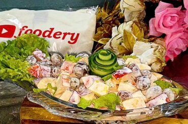 Apple Salad | Fruit Salad recipe with Cream | A healthy and delicious Salad @foodery