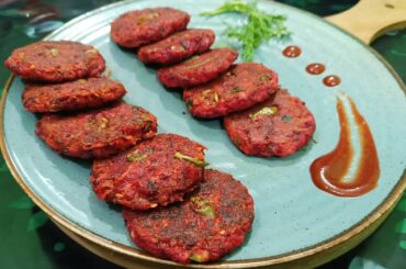 Beetroot Tikki Recipe | Beetroot Cutlet | Healthy,Crunchy & Full Of Flavour Beetroot Tikki