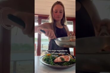 High protein low calorie salmon recipe #healthydinner #salmonrecipes #healthyfood