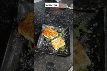 Grilled Paneer In Sandwich  Maker in 5 Minutes Recipe. Healthy Snack  for Kids Tiffin#subscribe