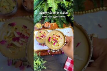 Healthy Rabdi Recipe #food #recipe #easyrecipe #healthyrecipes