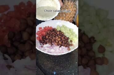 Simple and healthy chole salad easy recipe #food #diet  #weightloss #shorts #healthy #tasty #salad