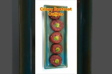 Healthy cutlet recipe #beetrootcutlet #tikki #breakfast #snacks #youtubeshorts #shorts #trending
