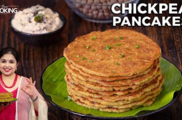 Chickpea Pancakes | Healthy Breakfast Ideas | Evening Snacks | Chickpea Recipes