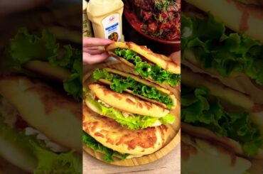 Easy Homemade Chicken Sandwich Recipe#shorts #food #cookingrecipes#instafood #instafood#youtubevideo