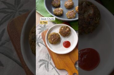 Weight loss Soya Chunks Tikki / Recipe in Comments