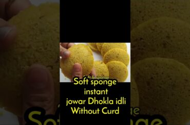 Instant Jowar Idli | Healthy Breakfast Recipe for Weight Loss | No Rice #BreakfastRecipe