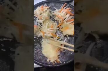 Veggie pancakes|korean vegetable pancakes|healthy breakfast recipe|crispy Korean nest pancake recipe