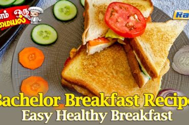 Bachelor Breakfast Recipe | Easy Healthy Breakfast | Bachelor Recipes | Breakfast Recipes | Raj Tv