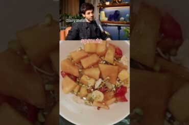 Kartik Aaryan's SECRET SALAD For WEIGHT LOSS REVEALED! #shorts #kartikaaryan  #ranveerallahbadia