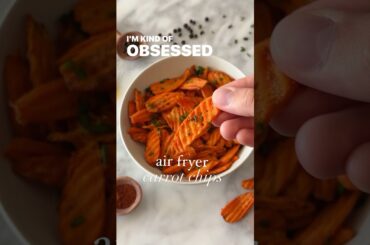 I obsessed with these air fryer carrot chips.