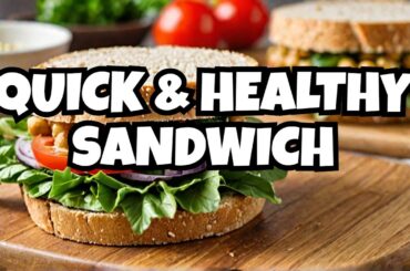 Chickpea Salad Sandwich Quick & Satisfying!  Easy & Healthy Recipe!