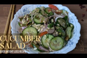 Step by step guide to a #healthy, #vegetarian & Delicious salad | Cucumber Salad | 10 minutes recipe