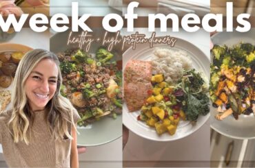 what we eat in a week | healthy dinner ideas (high protein!)